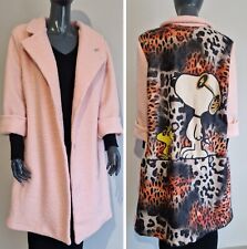 Snoopie cooler italienischer Bouclé Mantel mit Knopfverschluss Halblang 40 42 