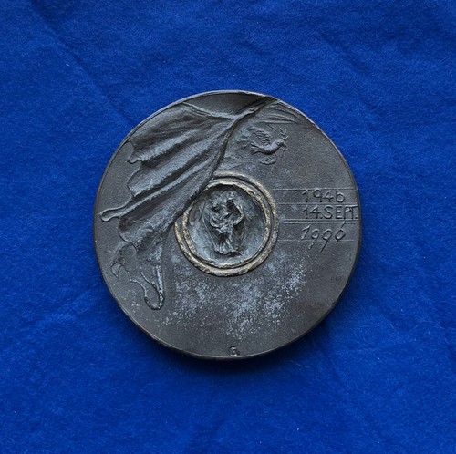 Medaille 1996 weißmetall - medaille, 1996,