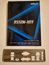 I/O IO Blende Shield für ASROCK B550M-HDV - inkl. Handbuch