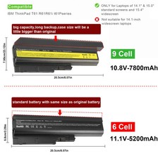 7800mAh T60 42T4504 Akku Für