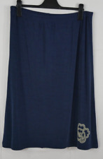 CITIKNITS Traumhafter Stretch Rock Blau Elegant Rundrum Gummizug Größe 44/46 NEU