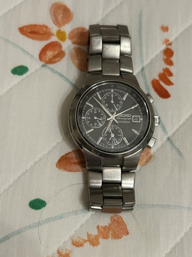 Seiko chronograph titanium - seiko,