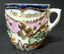 Alte Stucktasse Spruch Tasse