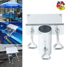 DHL Sonnenschirmhalter für Balkongeländer Balkon Sonnenschirmhalterung Metall DE