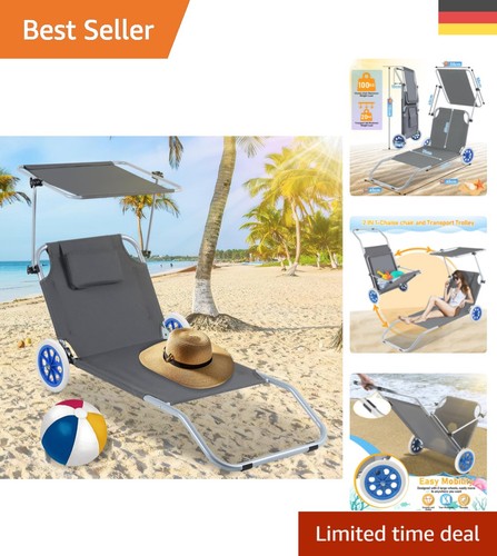 Elegante strandliege mit - elegante,