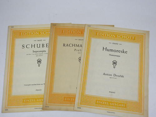 Alter schott klavierauszug - 3x,
