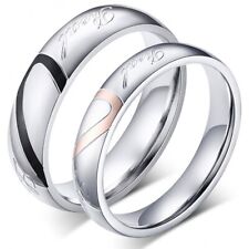 Partnerringe Freundschaftsringe Verlobungsringe Eheringe Edelstahl Silber Herz