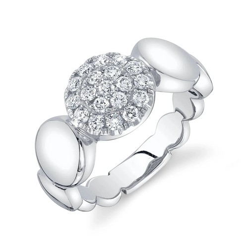 14k weißgold diamant - 14k, kreis