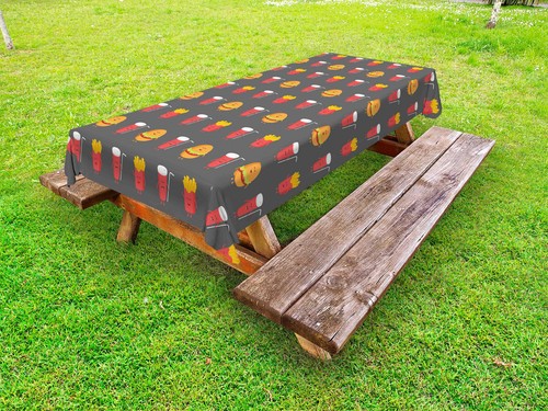 Imbissbude outdoor tischdecke - imbissbude,