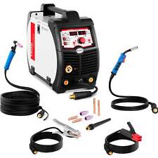 Welbach 4in1 KOMBI Schweißgerät - MIG/MAG WIG E-Hand MMA FCAW IGBT Digital 200 A