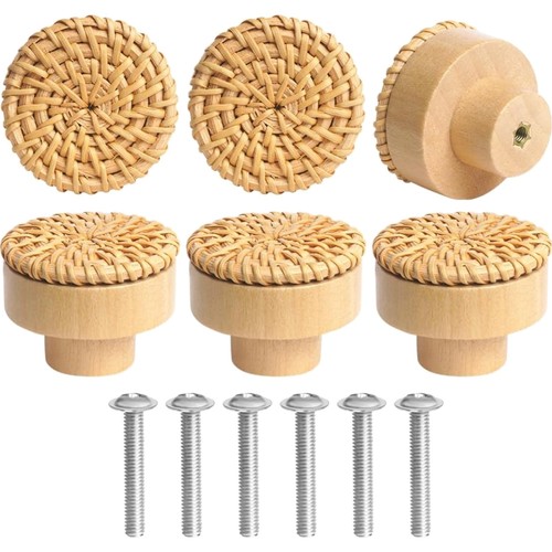Holz möbelknöpfe rattan - holz,