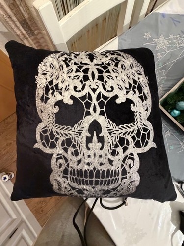 Dekokissen schwarz silber