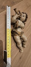 Engel mit Trompete / Holz /