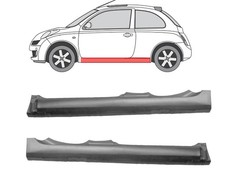 Für Nissan Micra 2003- 2010 5Tur Voll Schweller Reparaturblech Satz/ L+R