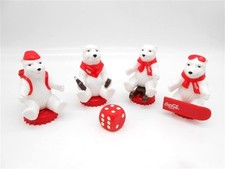 4x Coca Cola Polarbären Vintage 2002 Figuren Winter Eisbären Polarbärenspiel