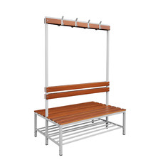 Sitzbankgarderobe mit