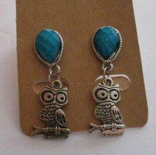 Eulen Anhänger Ohrstecker