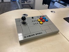 Sigma Hexa Arcade Stick / Fightstick Σ6000TB Σ-HEXA für AV3000 Supergun Neo Geo