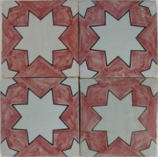 Handbemalte Marokko-Fliese