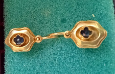 Antike Ohrringe mit blauen