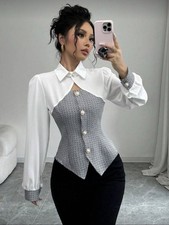 Elegante Bluse Cut Out