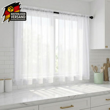 Kurz gardinen weiß für