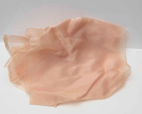 Organza dekostoff beige 25m - ,