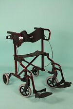 Rollator Rollstuhl Hybrid 2in1 Rollstuhl Gehhilfe faltbar  #8799