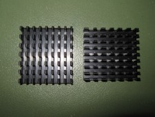 2 Stück Alu Kühlkörper 44x40,6x10mm Fluted Fin 10.4 K/W Schwarz 3320B Heat Sink