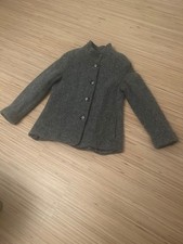 Graue Filz-Woll-Jacke für