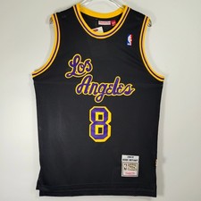 Kobe #8 Bryant  Lakers / Besticktes / Schwarzes Trikot