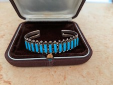 Indianerschmuck, Zuni Needlepoint Armreif, Sterlingsilber