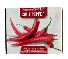 Chili Mini Aufzuchtset mit Samen und Wasserfestem Topf Garten NEU & OVP