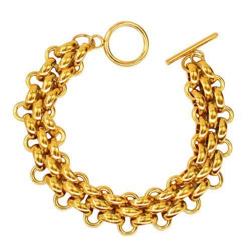 Goldfarbenes klobiges