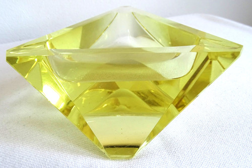 70er vintage gelber glas - 70er,