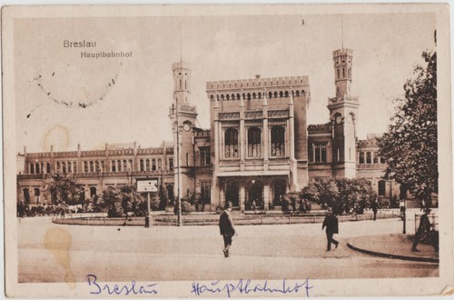 Breslau 1919 hauptbahnhof - breslau,