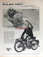 NEU Hudson "Autocycle" Motorrad Moped Werbung #2: Original 1954 Print 671/24