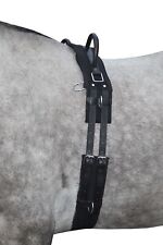 Longiergurt -Canvas- mit Doppelgriff schwarz  navy/sky blue  navy/passion pink