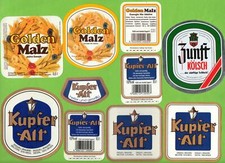 6 alte Bieretiketten Erzquell