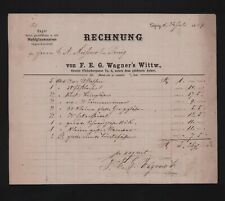 LEIPZIG, Rechnung 1869, F. E