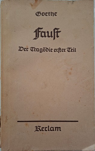 Goethe faust erster teil - goethe,, faust,
