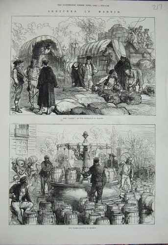 Alter antiker druck 1876 - alter,