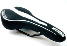 WEIß Fahrrad Sattel Fahrradsitz GEL Herren Damen MTB City Bike Unisex Gel Pad