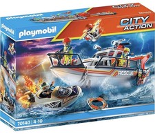PLAYMOBIL 70140 City Action Seenot: Löscheinsatz mit Rettungskreuzer Neu & OVP