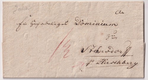 Preußen briefhülle aus jauer - preußen,