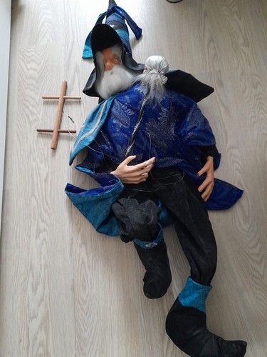 Marionette zauberer harlekin - ,