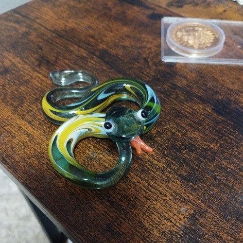 Lauscha glasfigur schlange - lauscha,