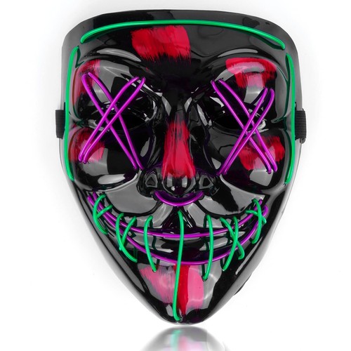 Led maske horror vollgesicht - led,