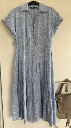 Zara sommerkleid hellblau - zara,