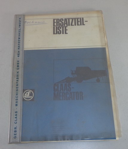 Teilekatalog claas mercator - teilekatalog,